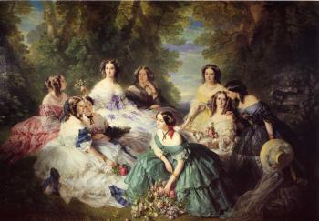 弗朗玆 夏維爾 溫特哈特 The Empress Eugenie Surrounded by her Ladies in Waiting